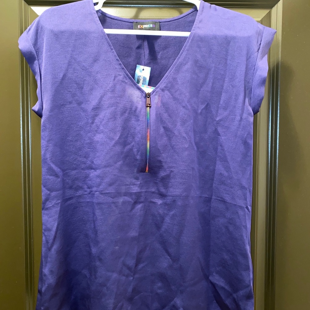 Love Unites Satin Rainbow zipper Gramercy Tee